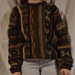 90s Coogi Inspired Kinit Colourful Sweater